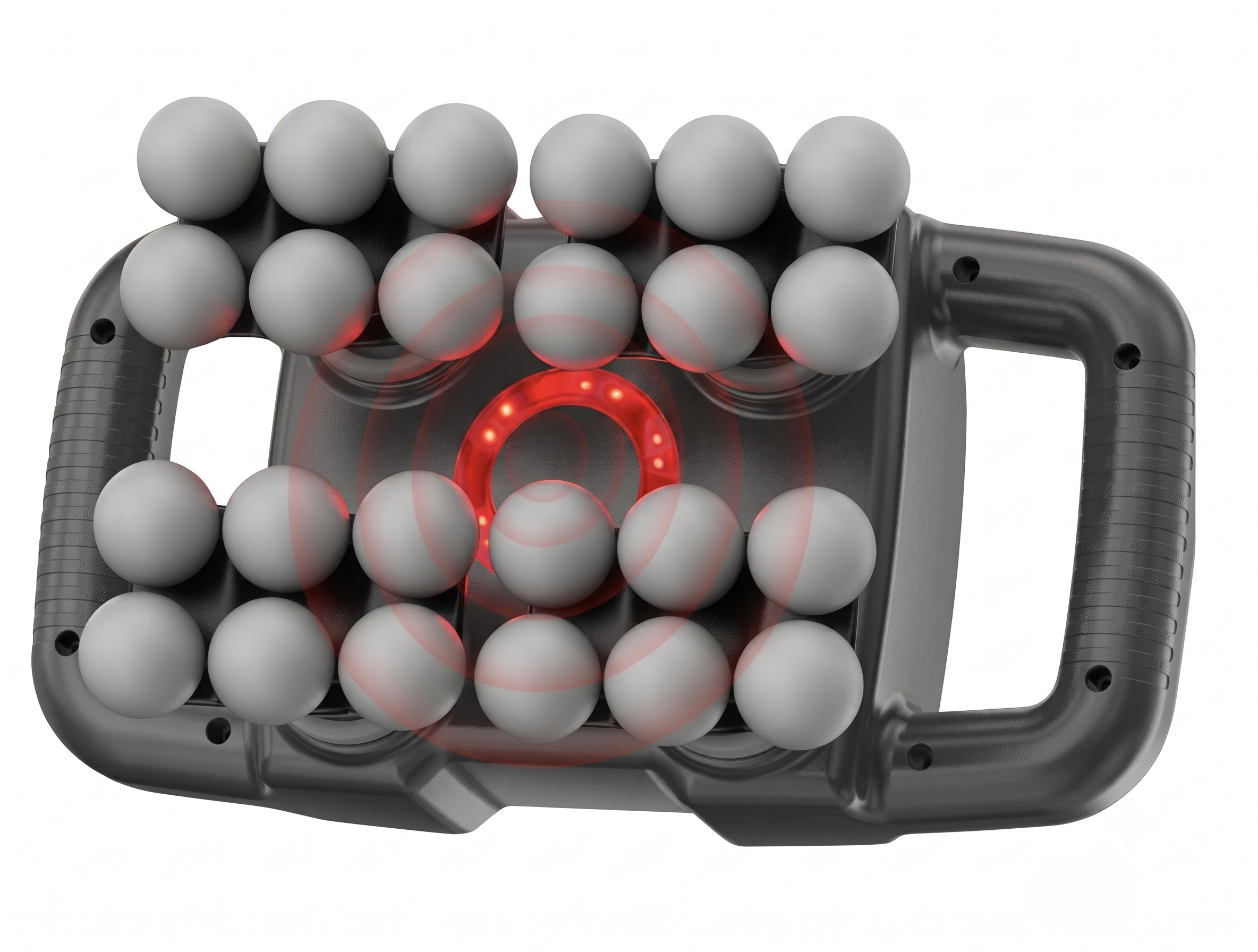 24-Head Deep Tissue Massager with Red Light Therapy