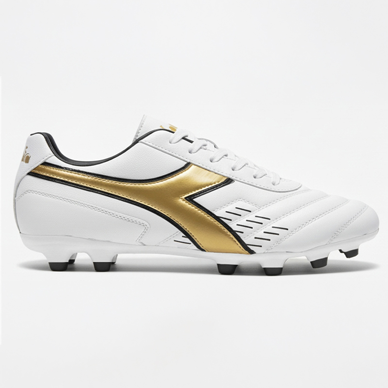 Men's White/Gold Baleno Soccer Boots