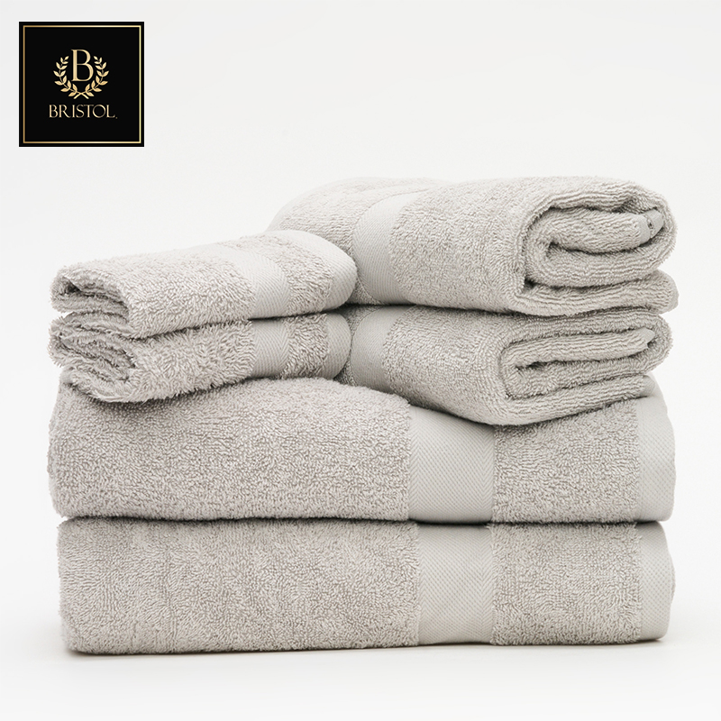 6-Piece 500gsm 100% Cotton Towel Set