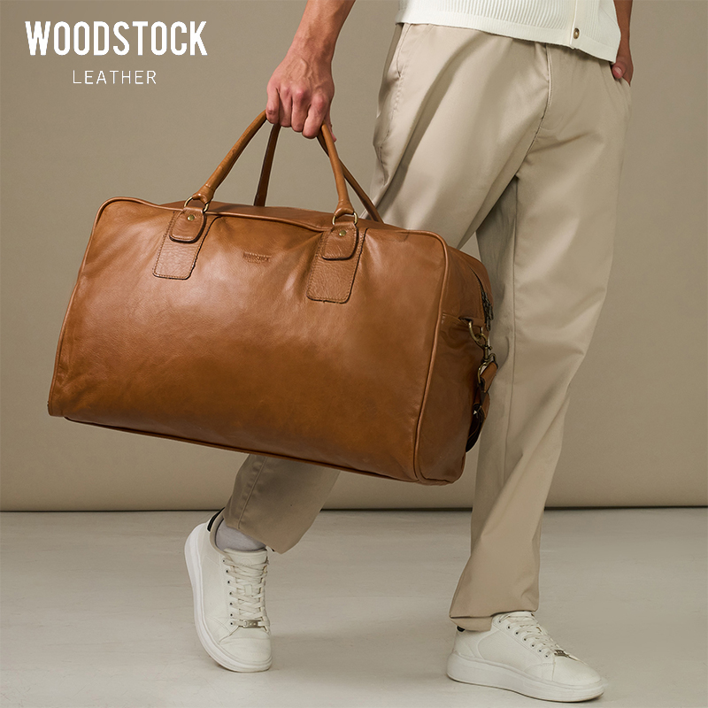 Genuine Leather Logan Cabin-Friendly Duffel Bag