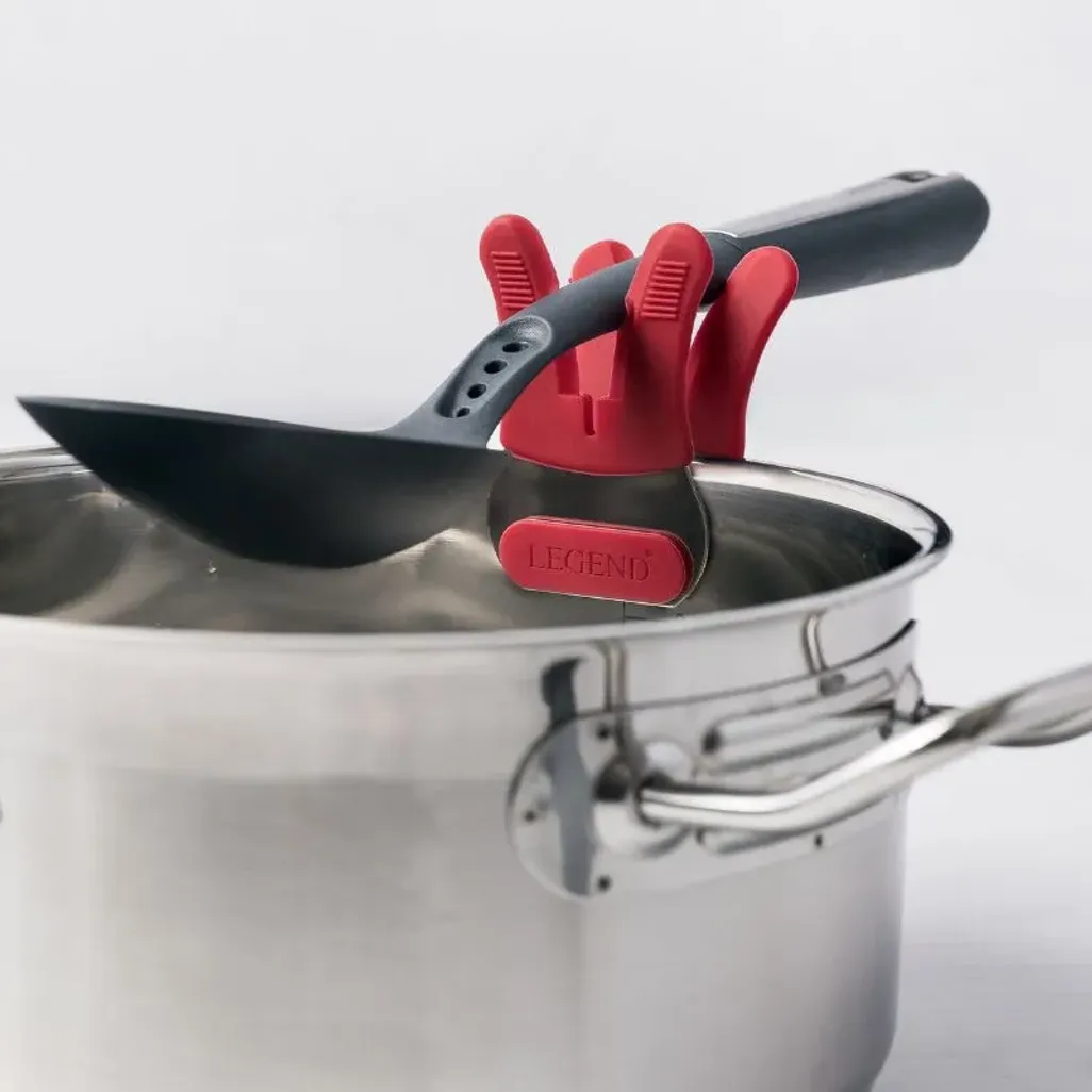 3x 3-in-1 Heat-Resistant Utensil Clip Holders