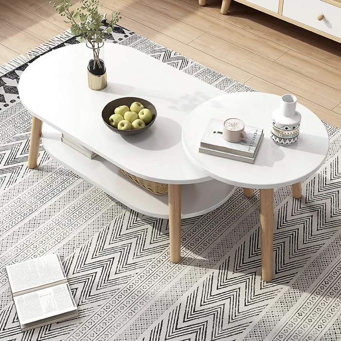 2-Piece Nesting Coffee Table Set