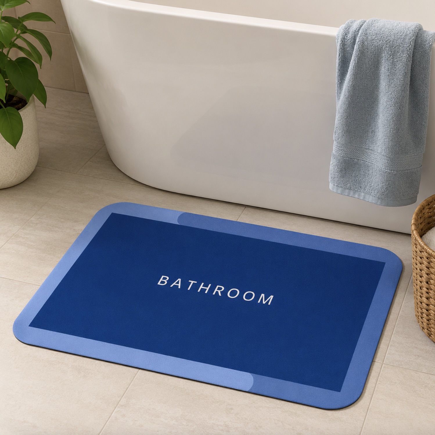 Ultra Absorbent Bathroom Mat
