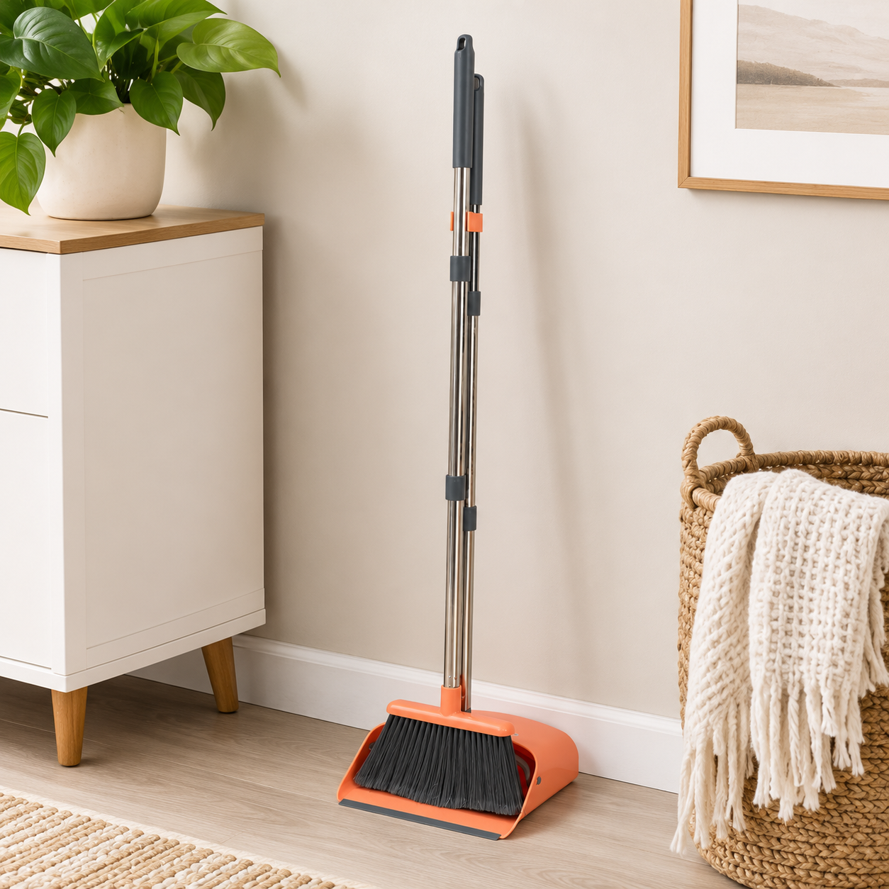 Broom and Dustpan Set