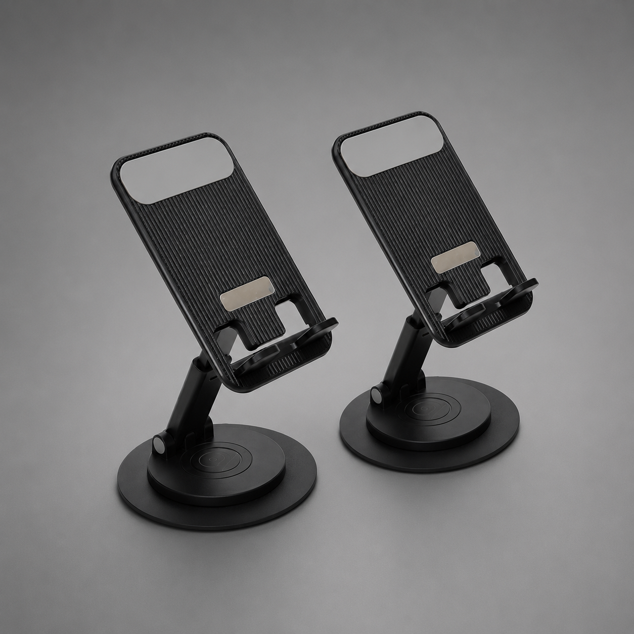 2x Small and Portable Folding Desktop Stands for Smart Phones and Tablets