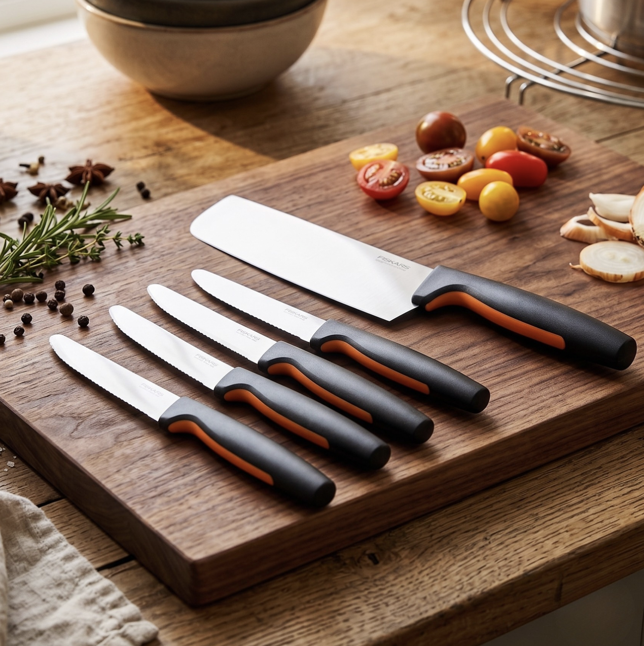 5-Piece Functional Form Kitchen Knife Set