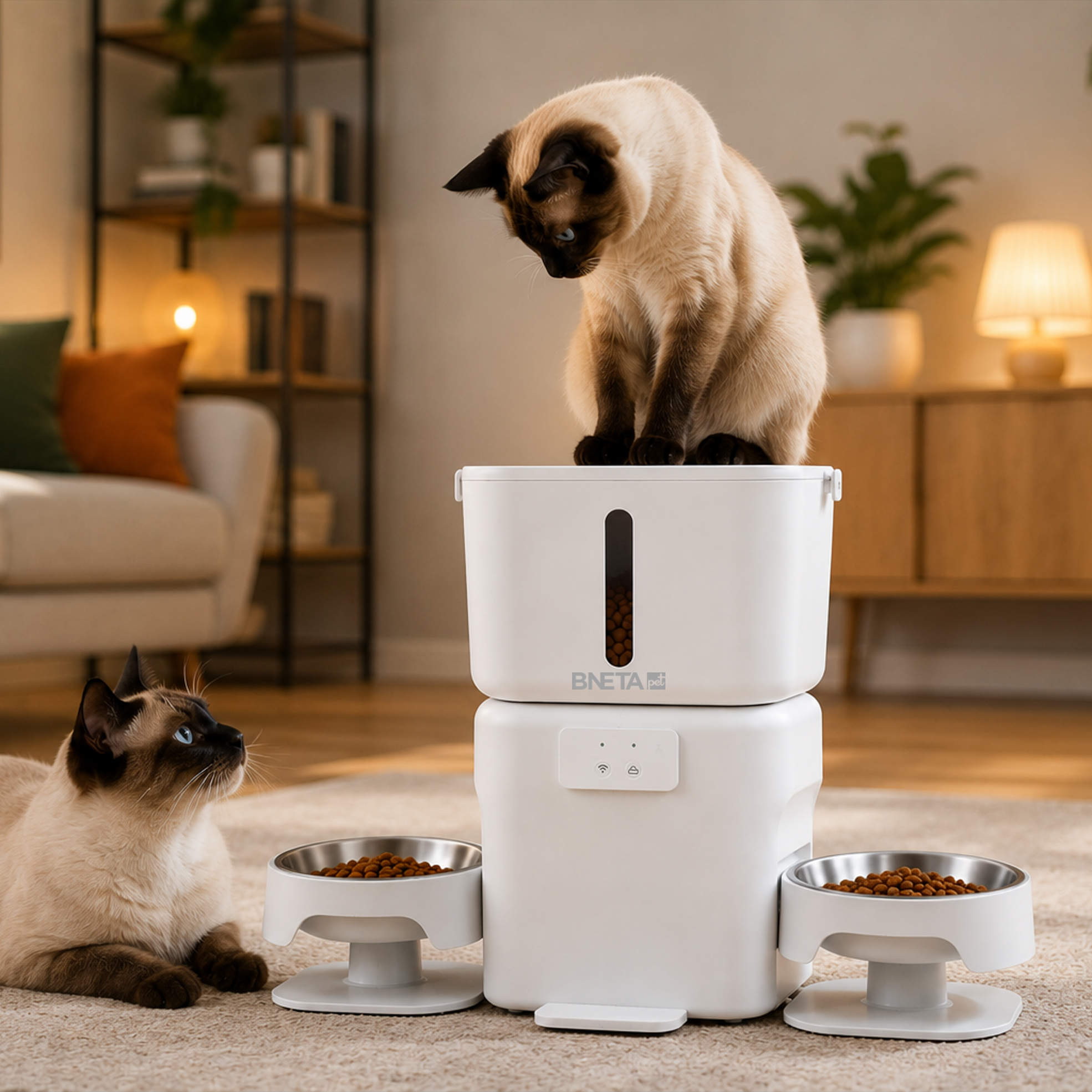 6L Dual Automatic Smart Wi-Fi Pet Feeder (Model: F24-DW)