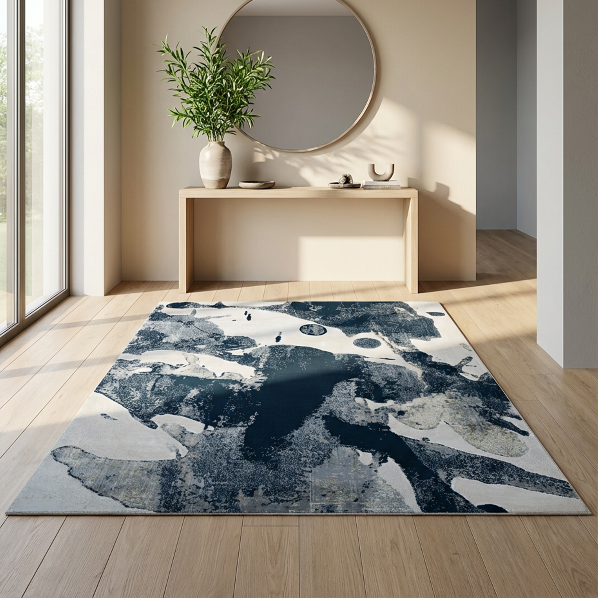 Plazzo Painted Abstract Rug