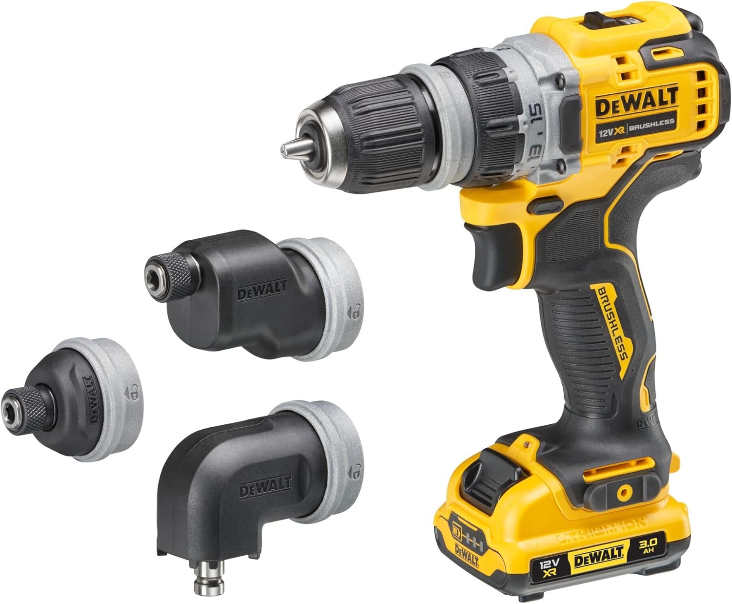 12V HR Multi-Head Drill Driver (Model: DCD703NT-XJ)
