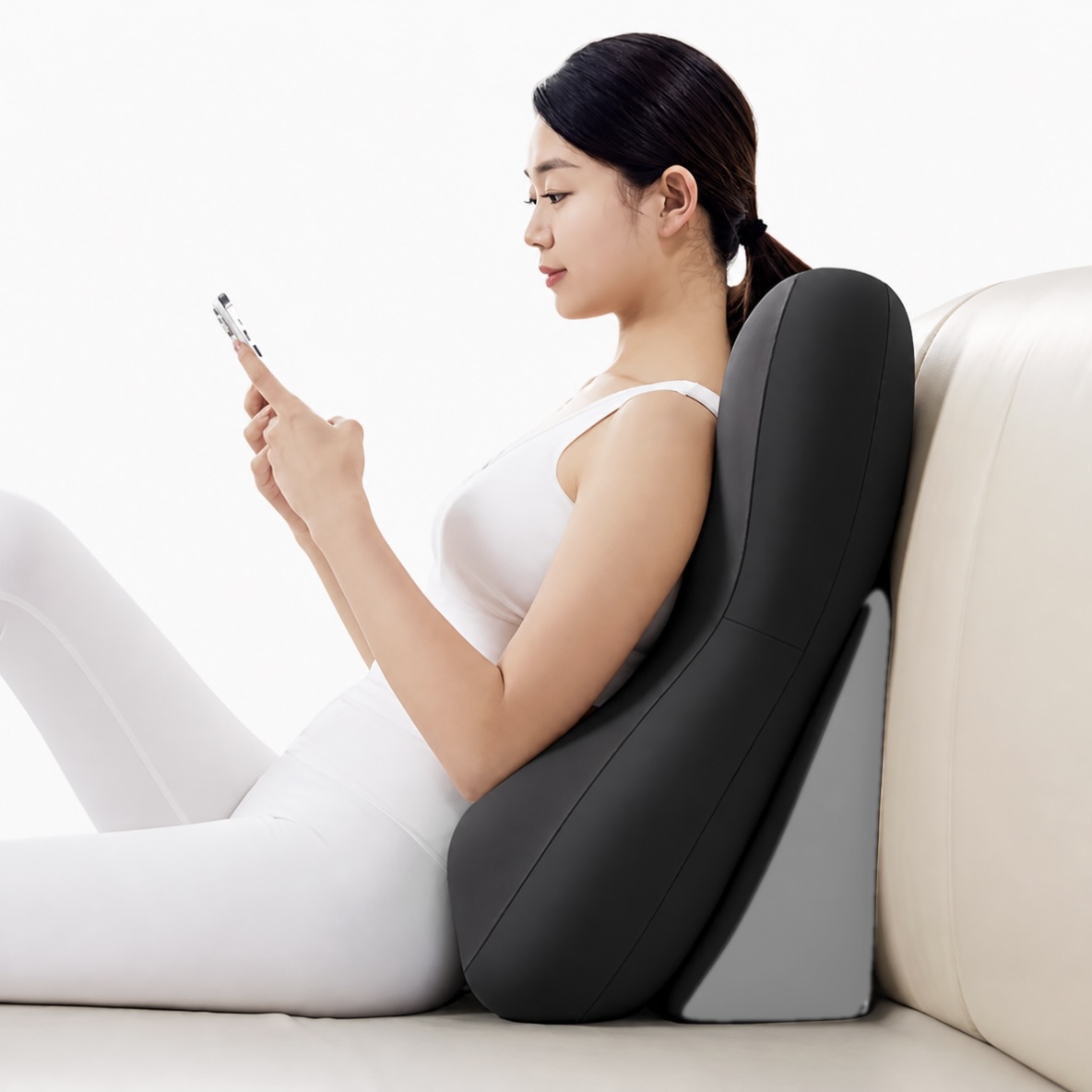2-Piece Memory Foam Backrest and Posture Support Pillow Set