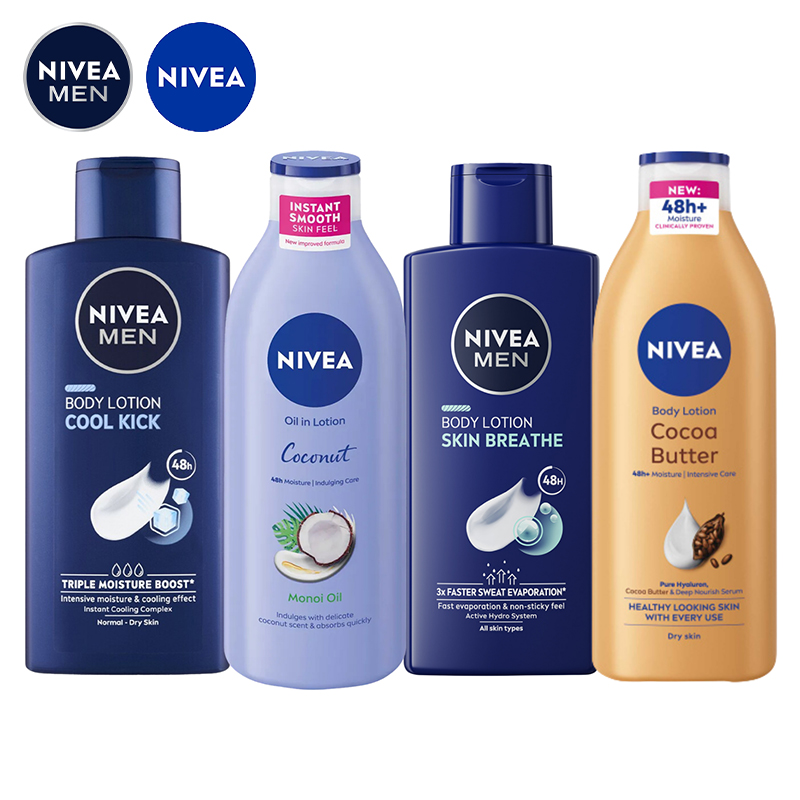 3x 400ml Men's or Ladies Body Lotions