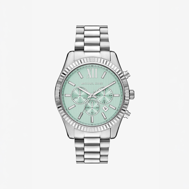 Men's Lexington Oversized Silver-Tone Watch