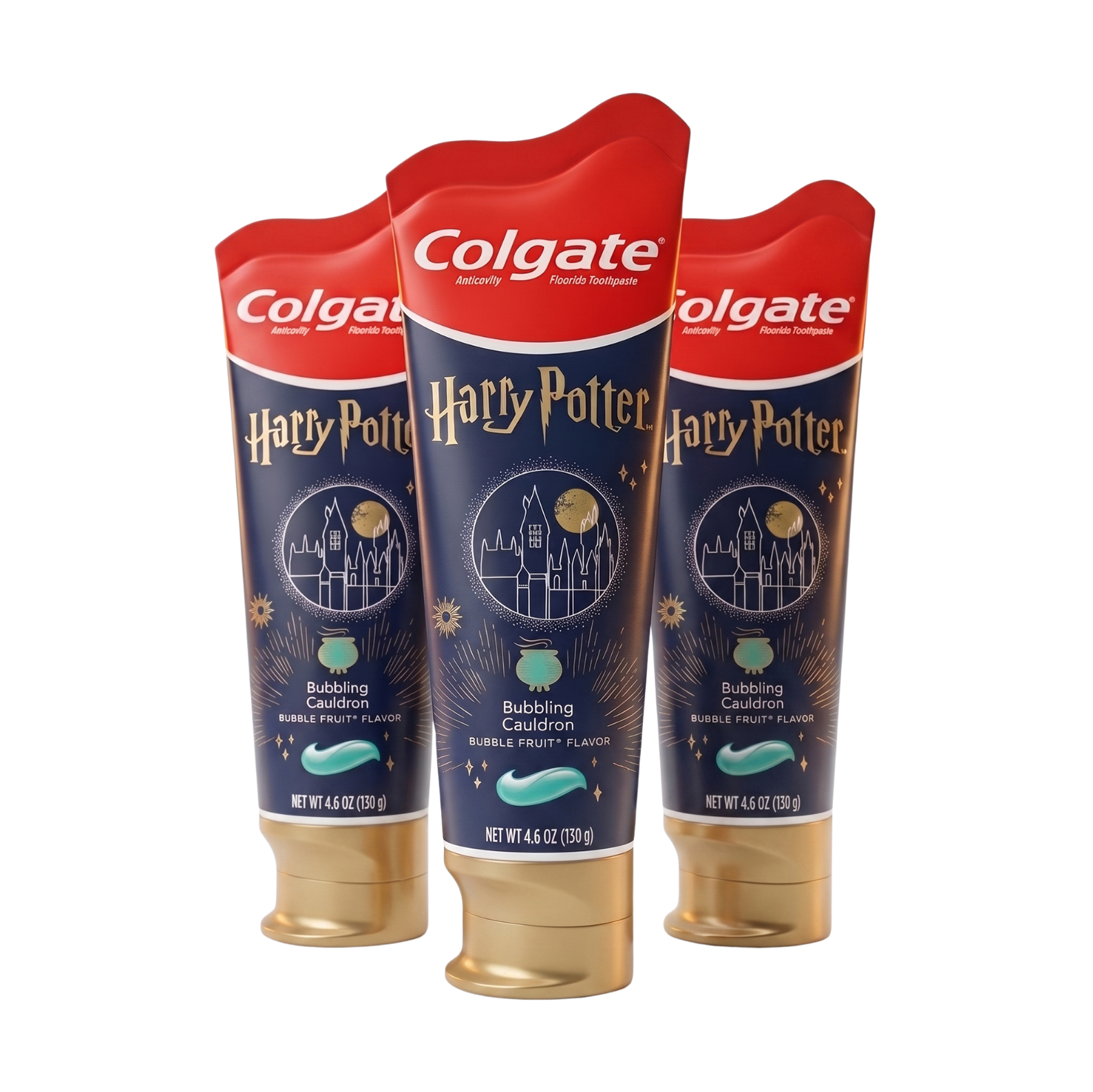 3x 50ml Kids Harry Potter Branded Toothpastes