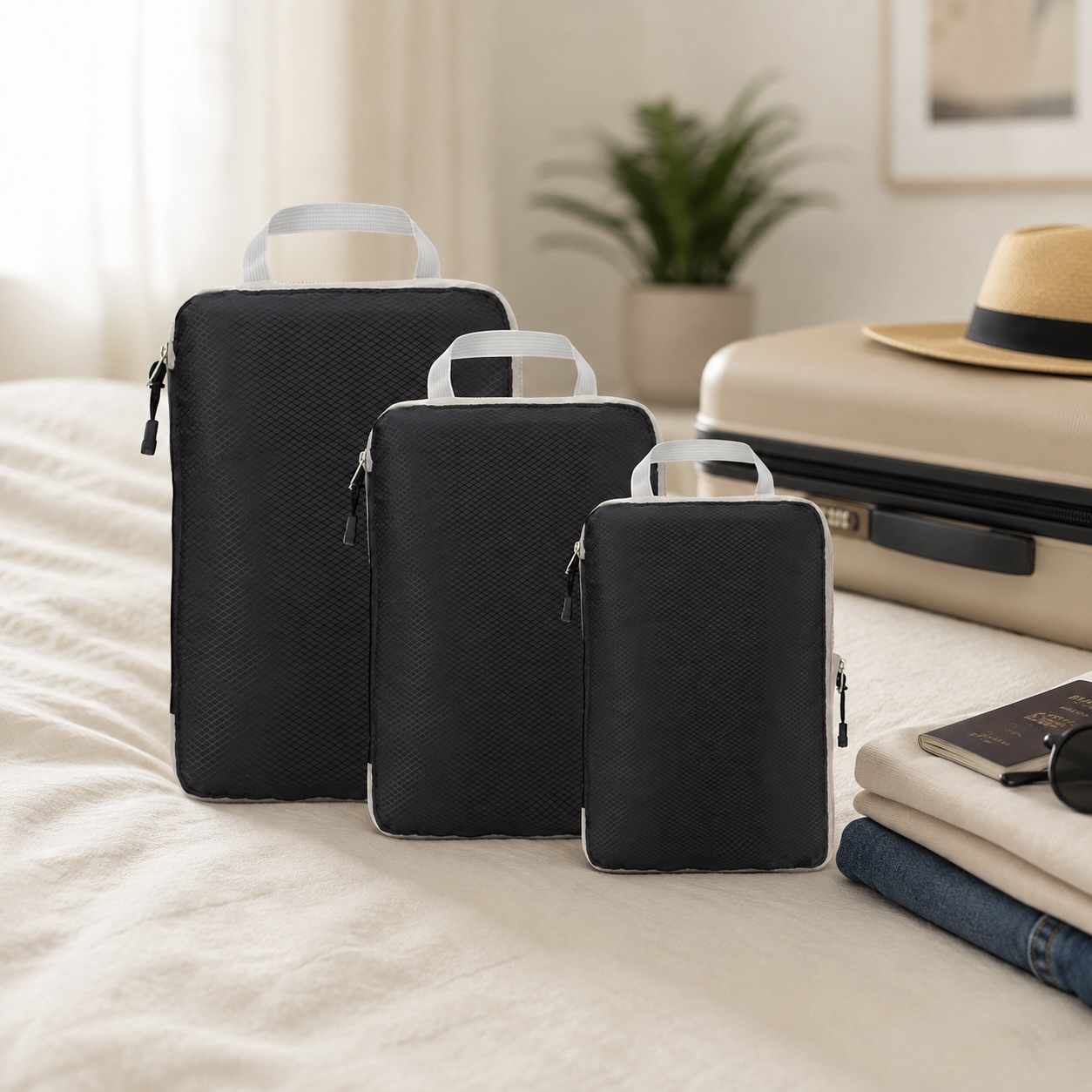 3-Piece Compression Travel Organiser Set