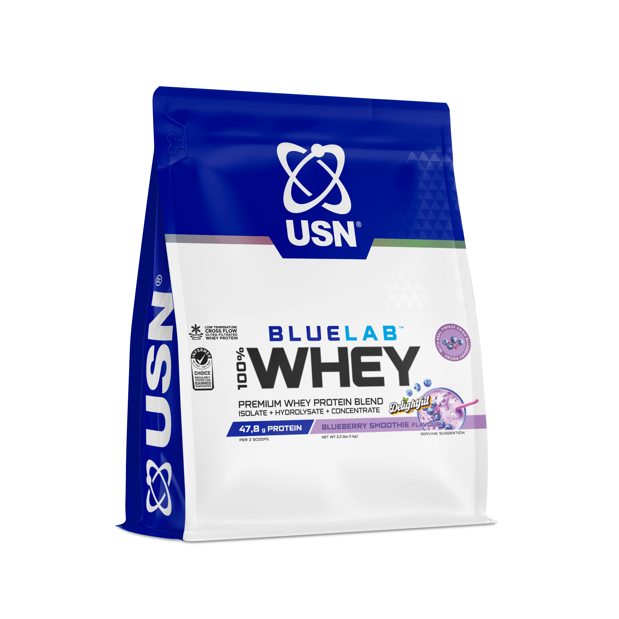1kg BlueLab 100% Premium Whey Protein