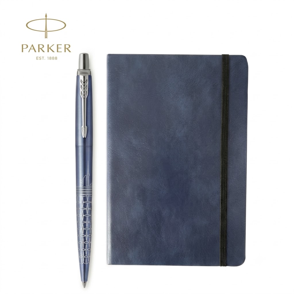 2-Piece Jotter Cities Pen and Gilded A5 Journal Gift Set
