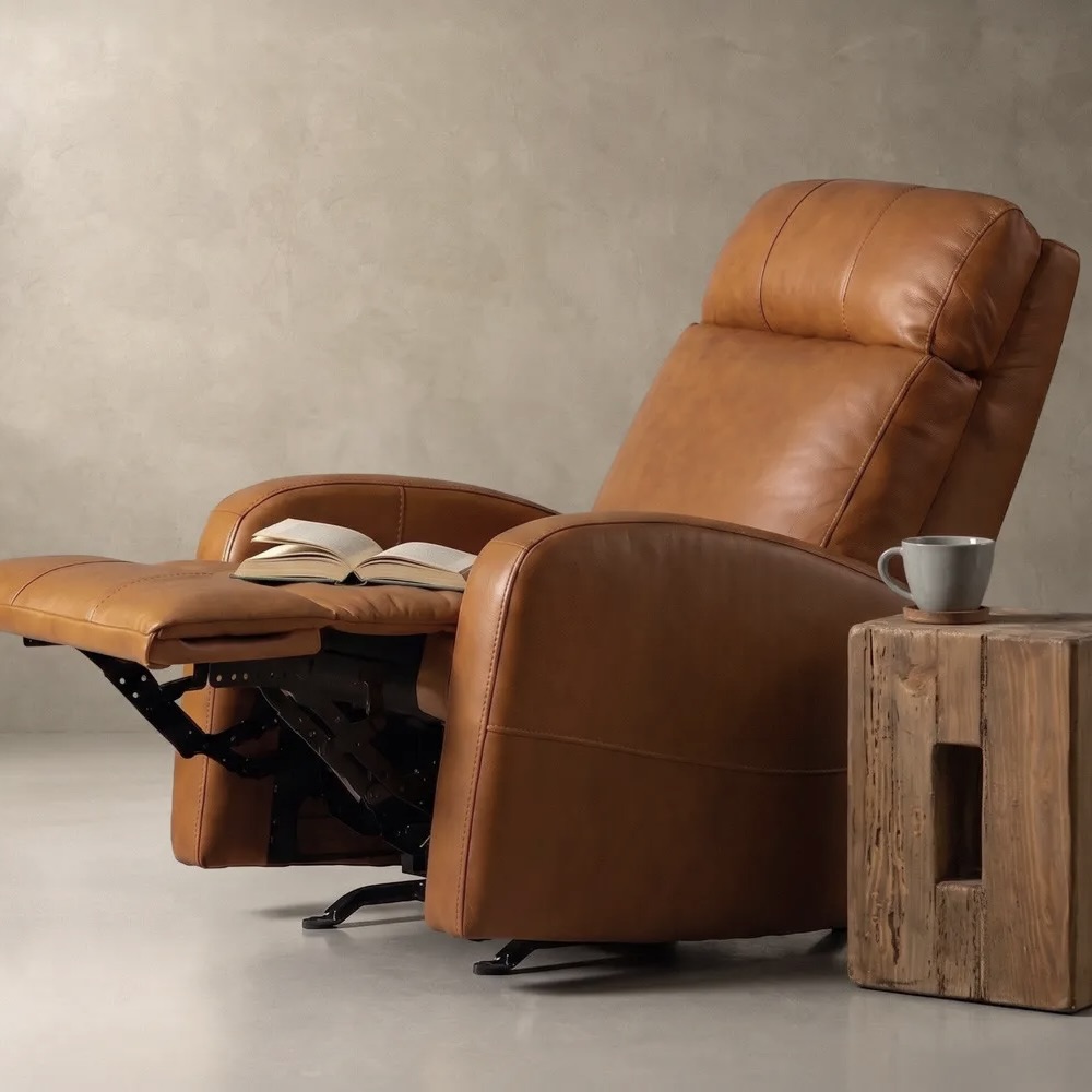 Leather Rocker Recliner