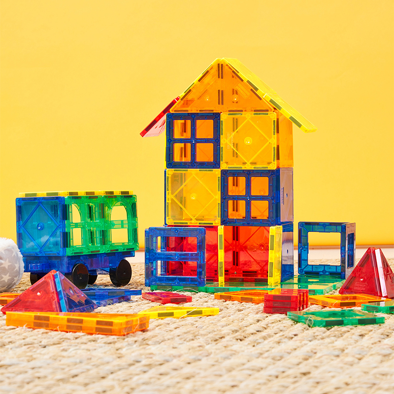 91-Piece 3D Magnetic Building Tiles