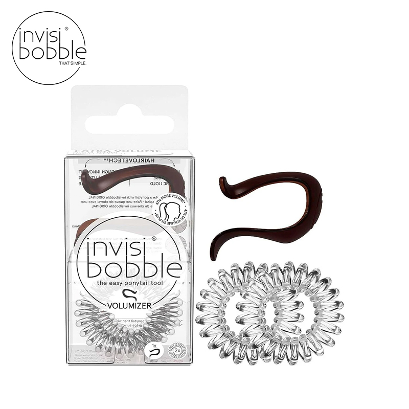 3-Piece Ponytail Volumiser and Hair Tie Set