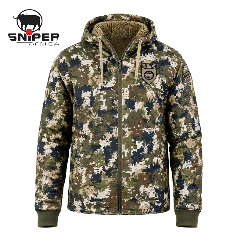 Men's Sherpa Fleece Hooded Jacket