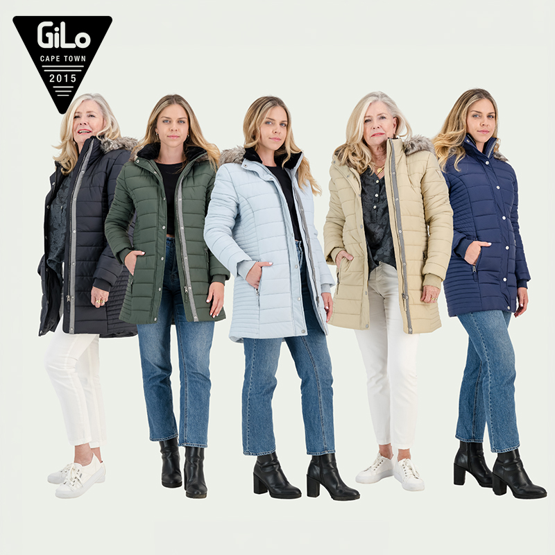 Ladies Long Puffer with Detachable Faux Fur Hood