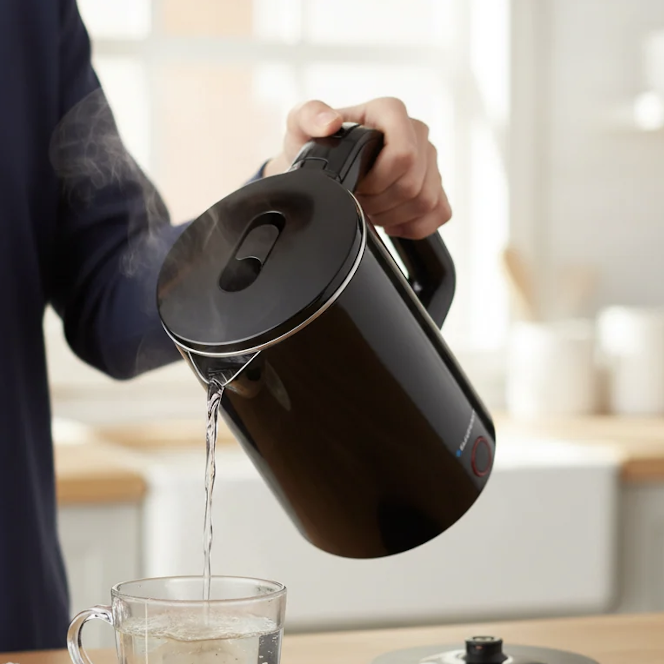 1500W 1.8L Aqua Stainless Steel Cordless Electric Kettle