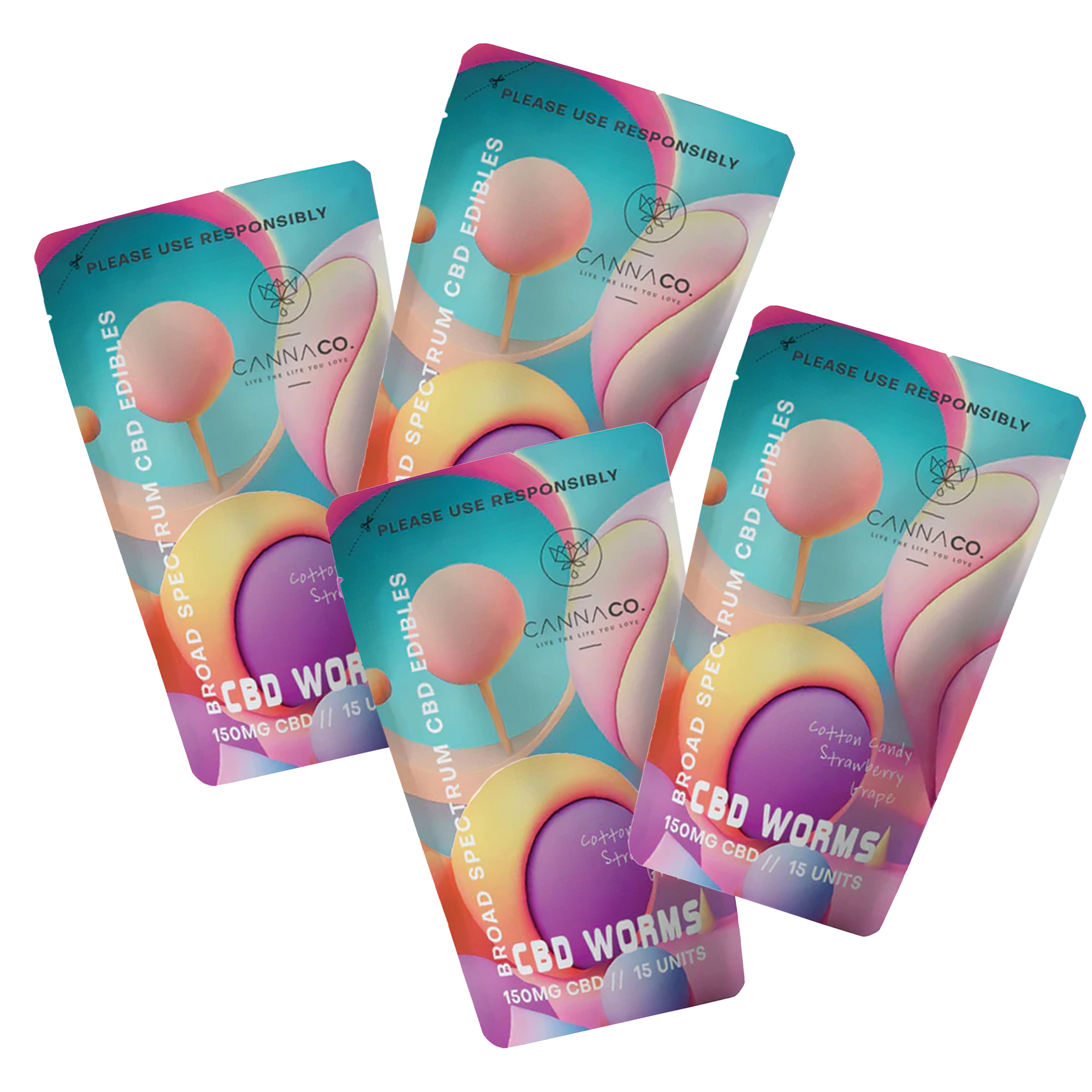 4x CBD Soft Gummy Pouches