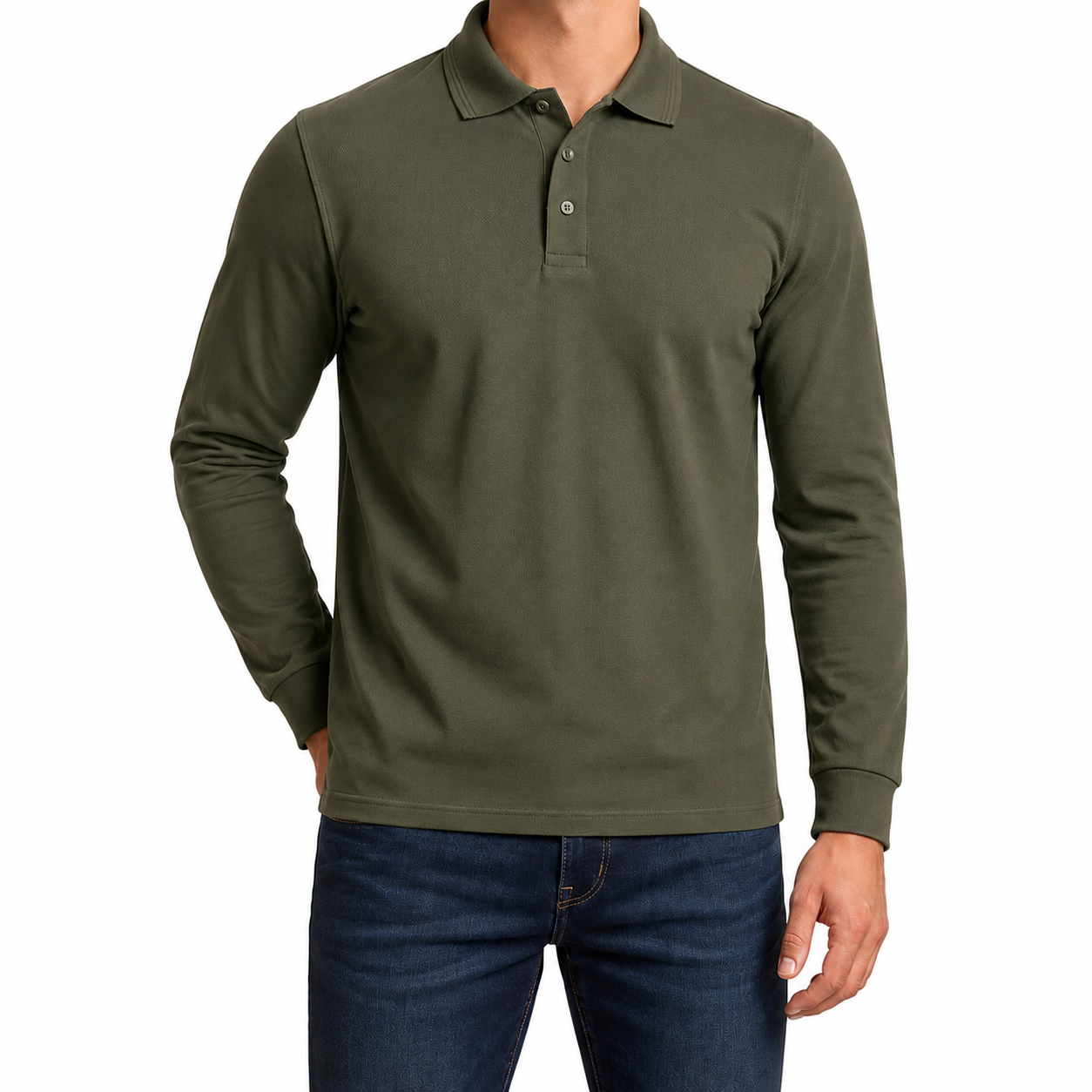 Unisex Long Sleeve Golf Shirt
