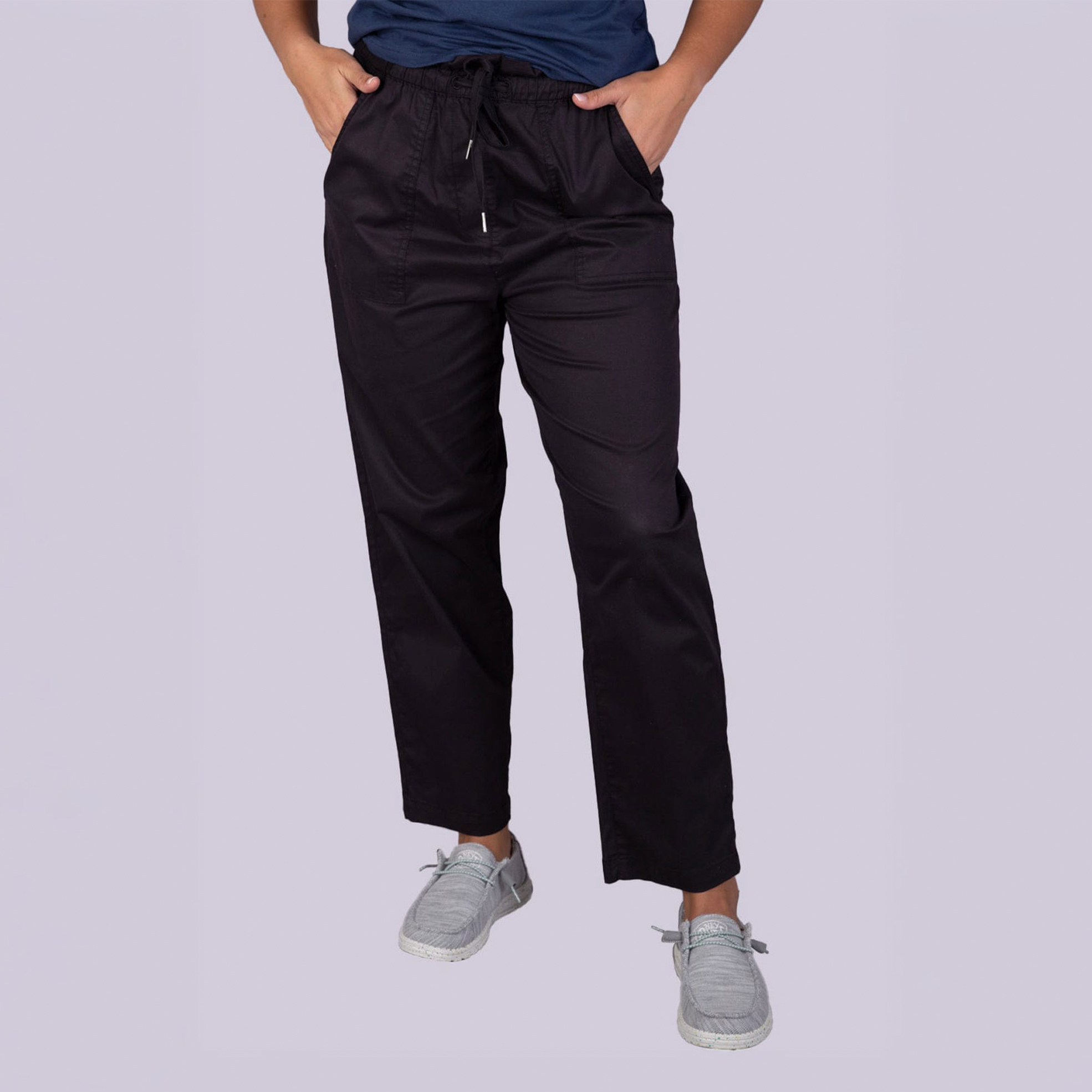 Ladies Cotton Drawstring Cadette Pants