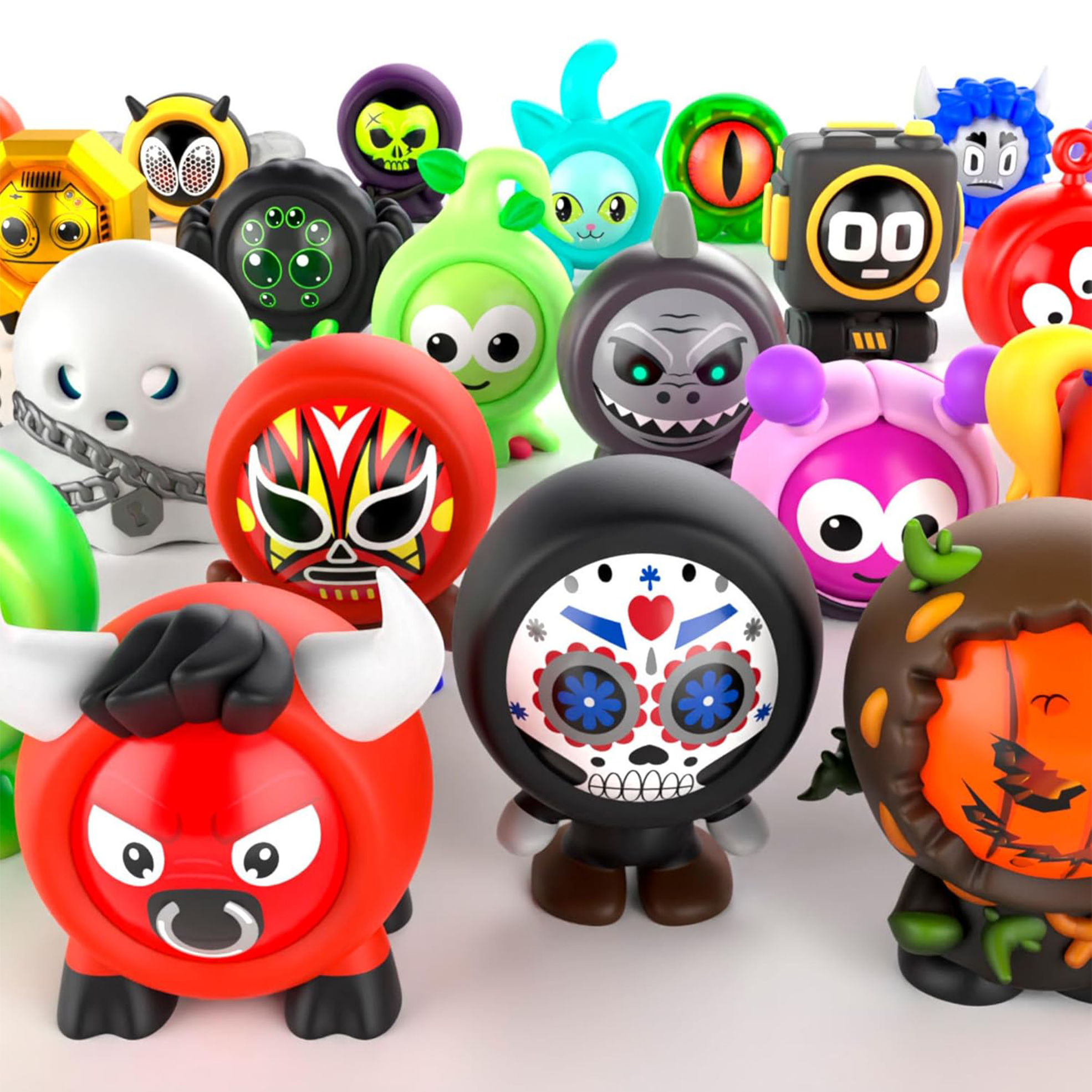 6x Marbles and Skins Collectible Toys
