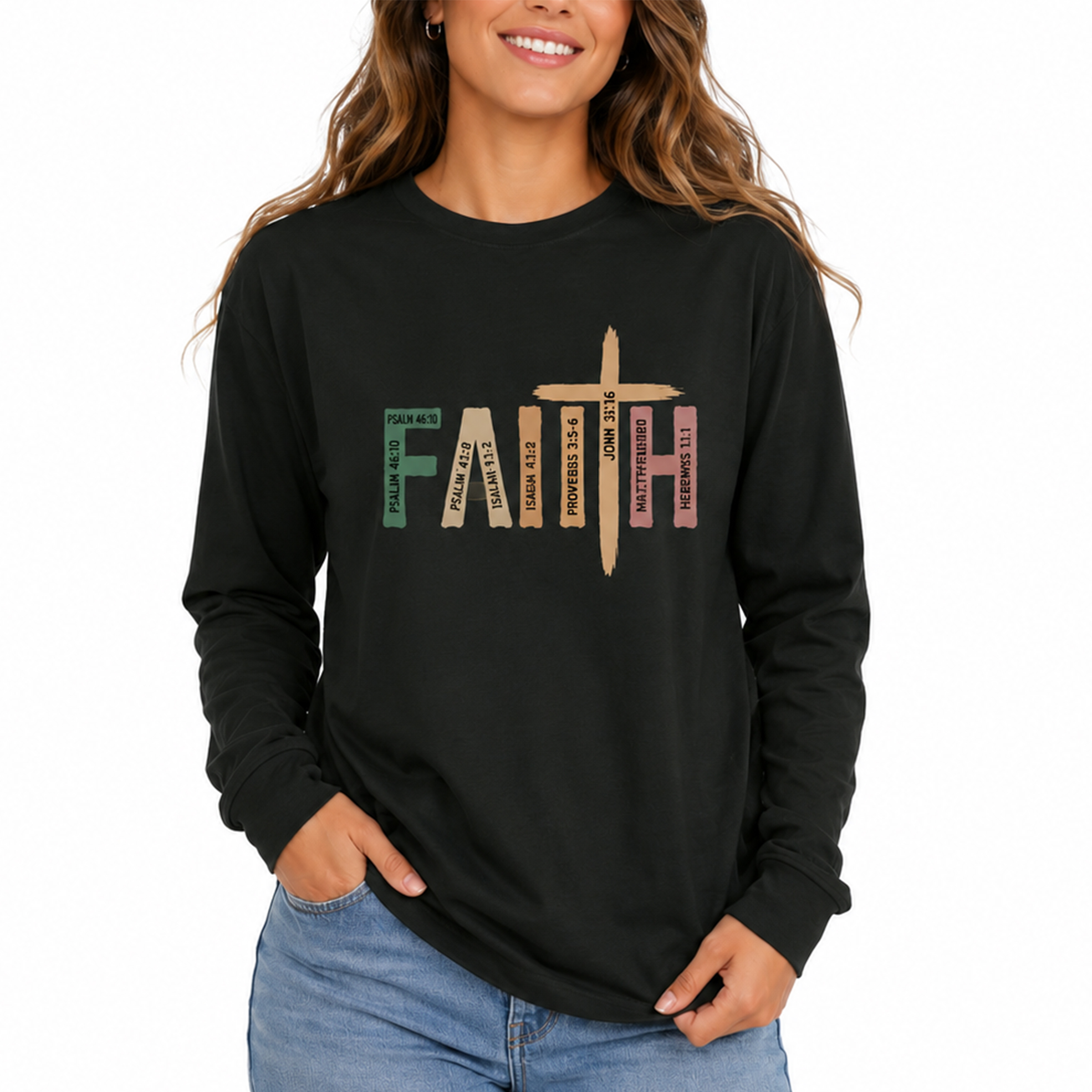 Unisex Faith Long Sleeve Tee