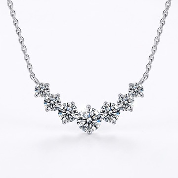 925 Sterling Silver 2.8ct Moissanite Joie de Lumière Necklace