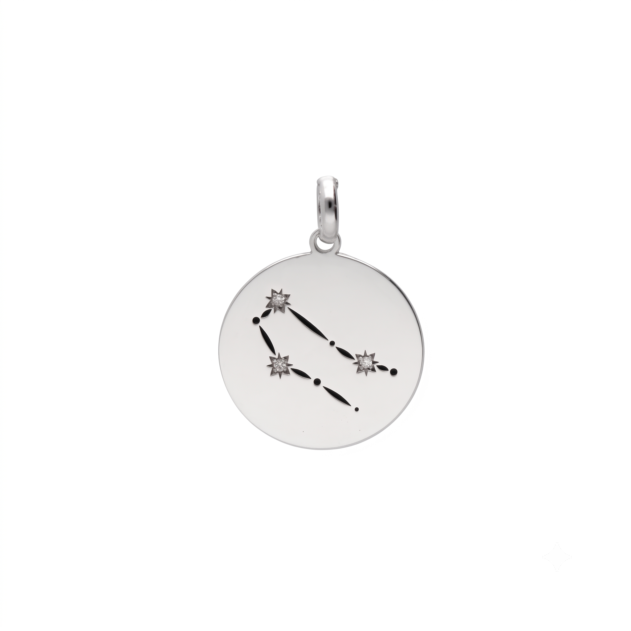 9kt Gold or Sterling Silver Star Constellation Zodiac Pendant or Necklace