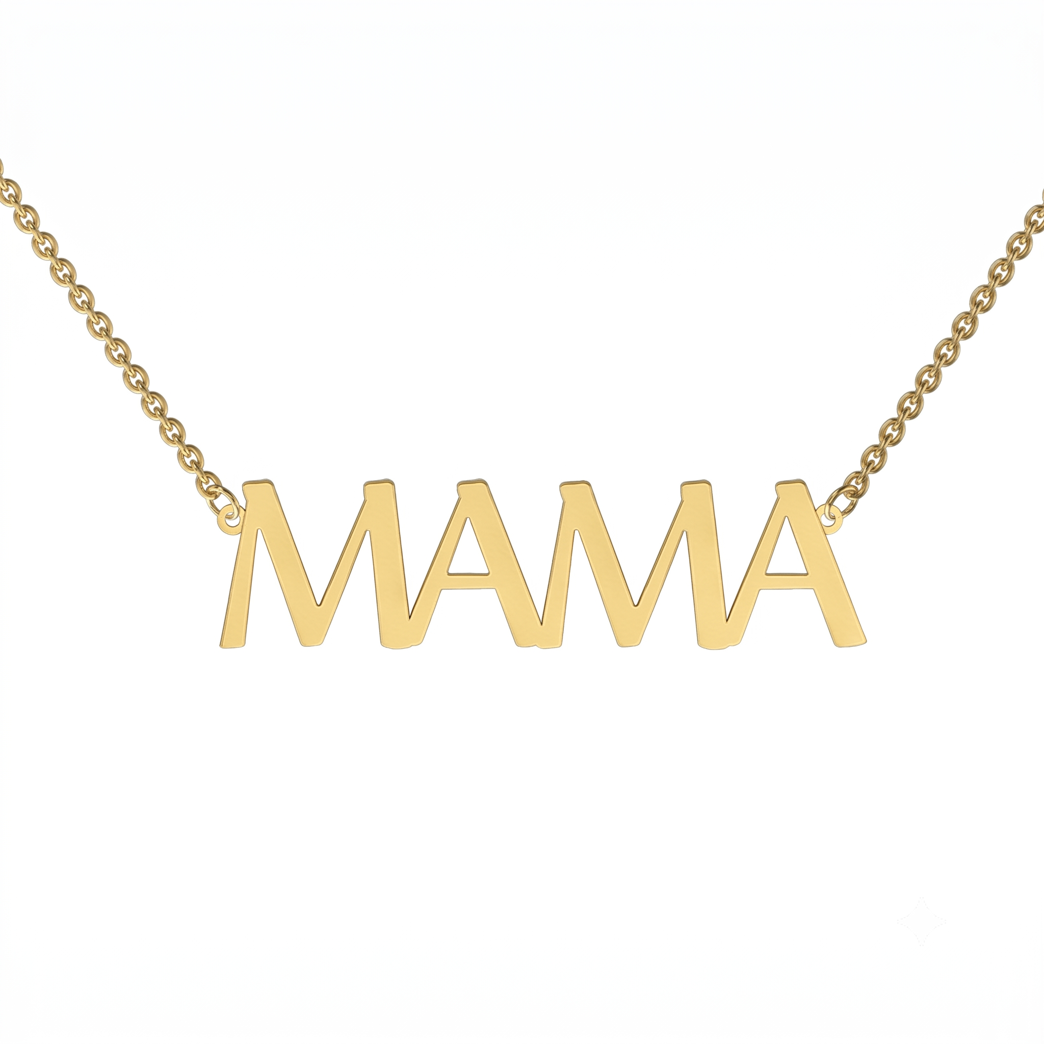 9kt Gold or Sterling Silver Mama Necklace