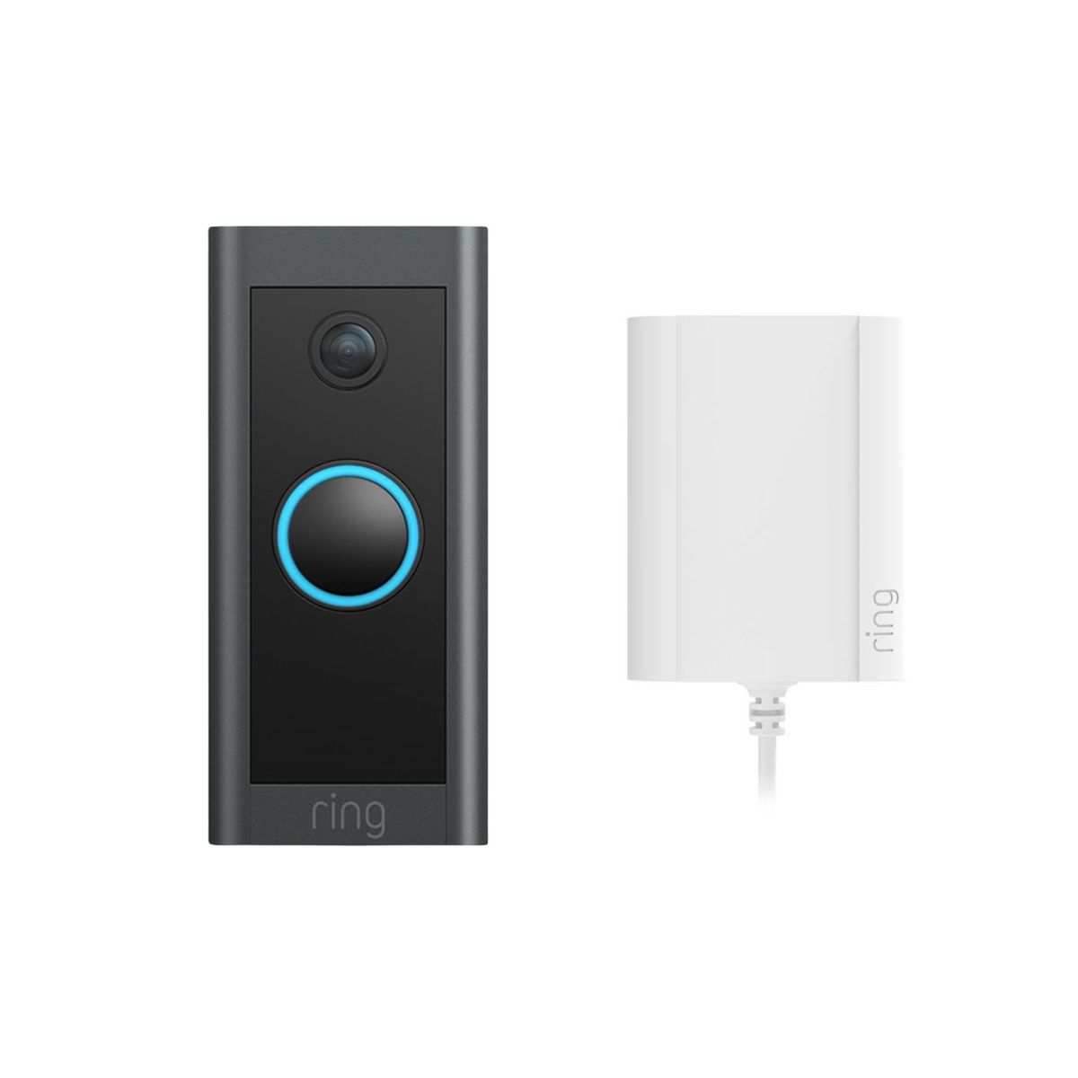 Smart Wired Video Doorbell and Video Power Adapter