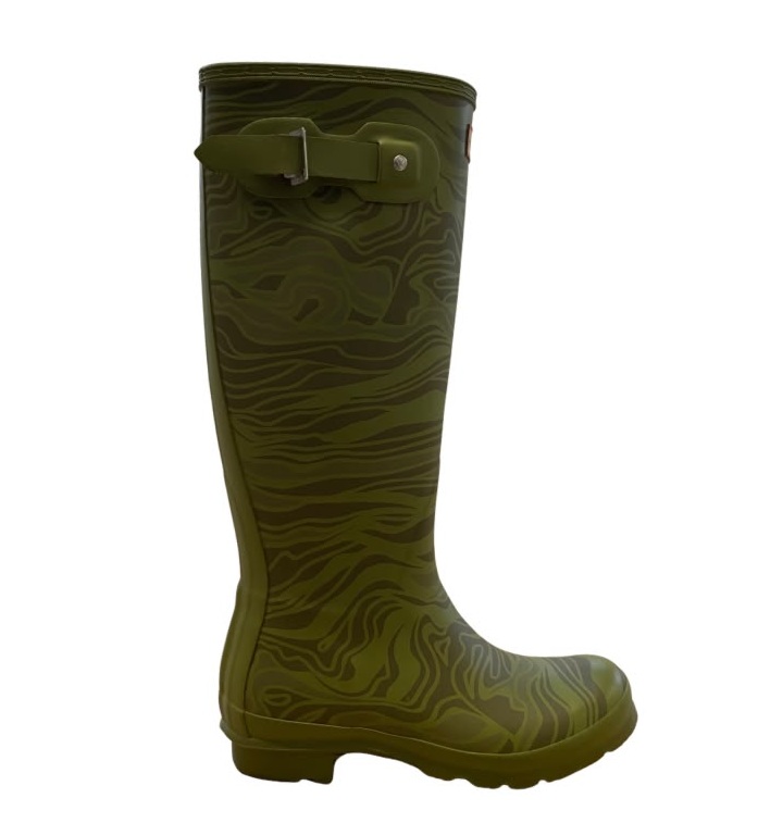 Original Tall Camo Print Boot Erosion Utility Green