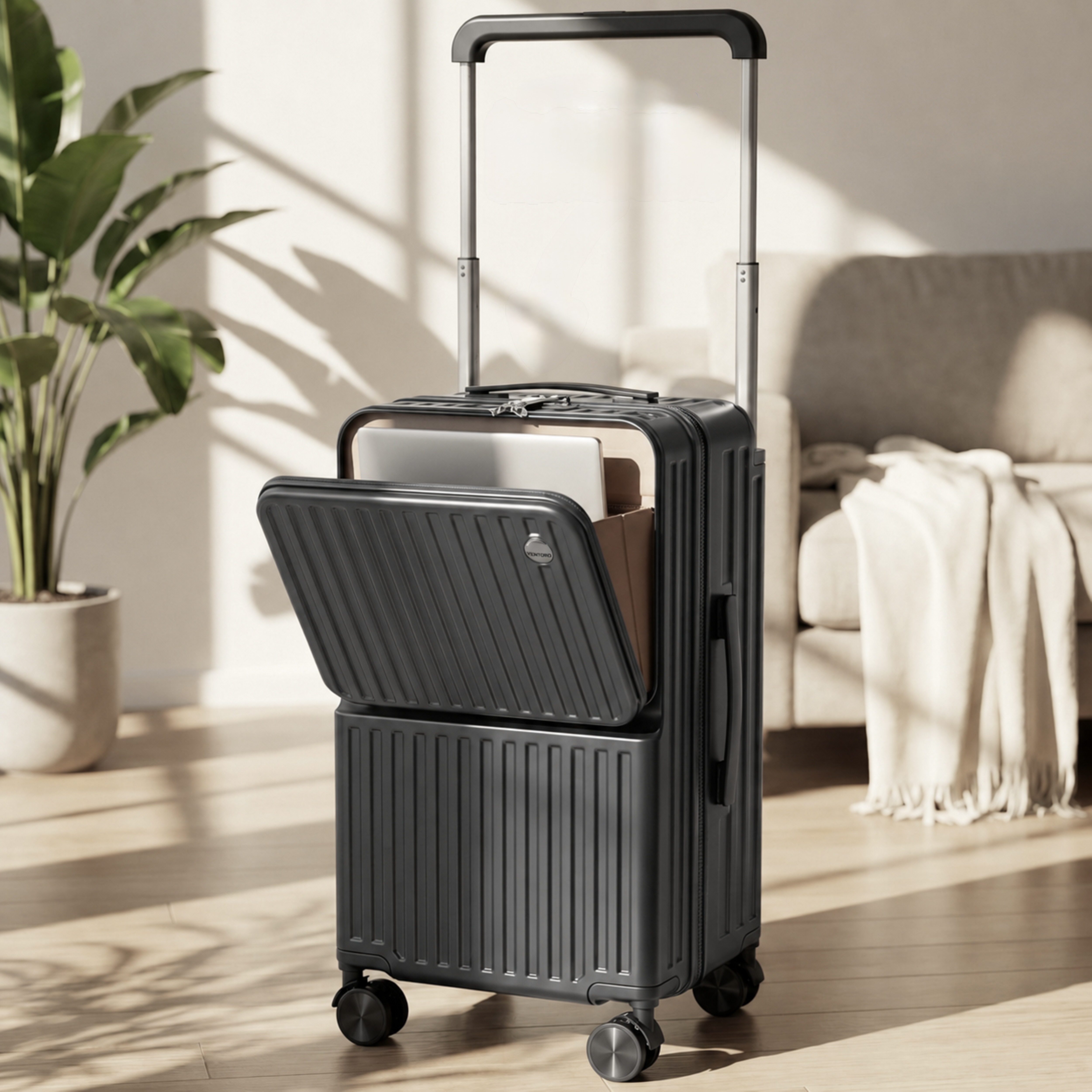 20-Inch Ventoro Carry On Suitcase with Charging Port