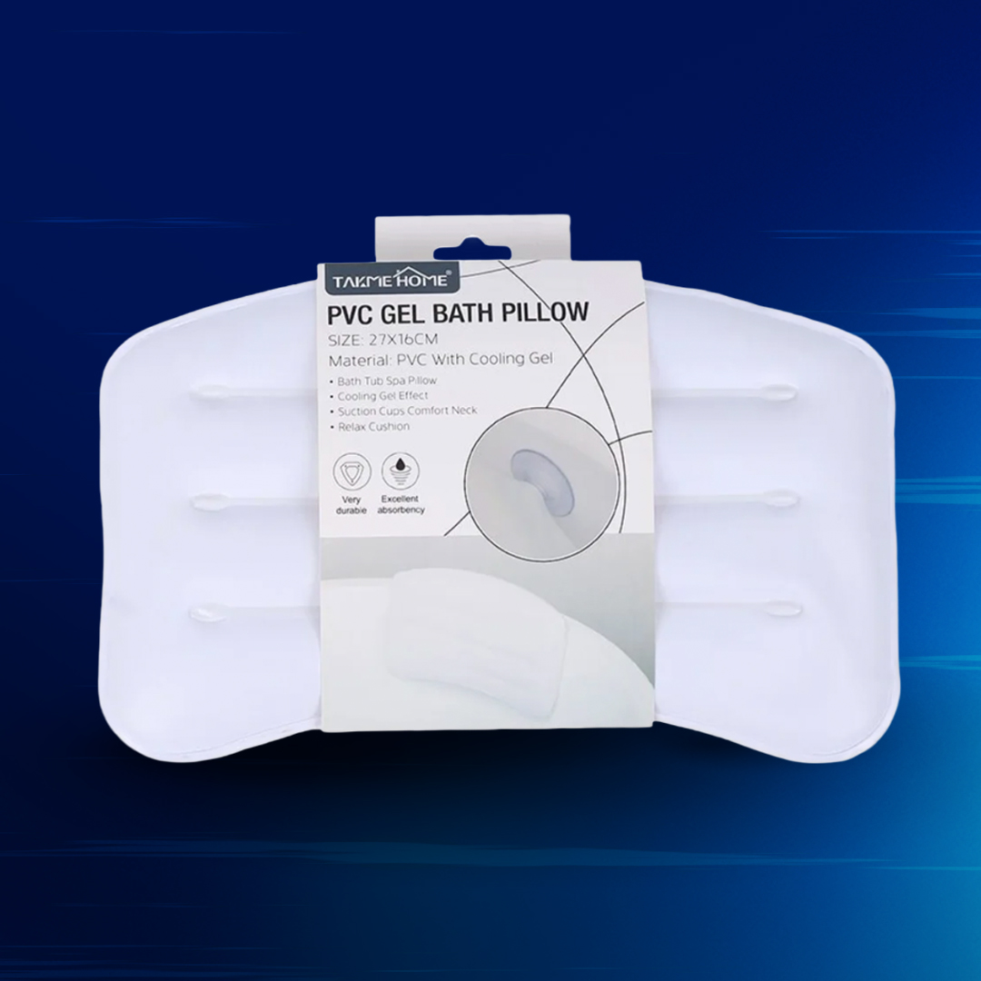 Cooling Gel Bath Pillow with Suction Cups