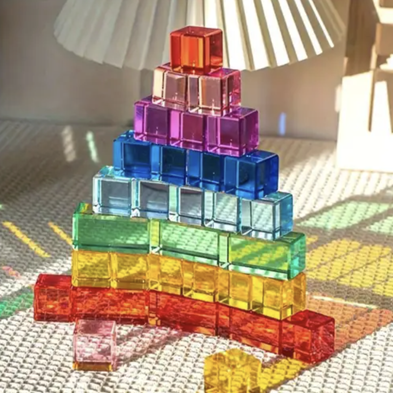 20-Piece Acrylic Building Block Set
