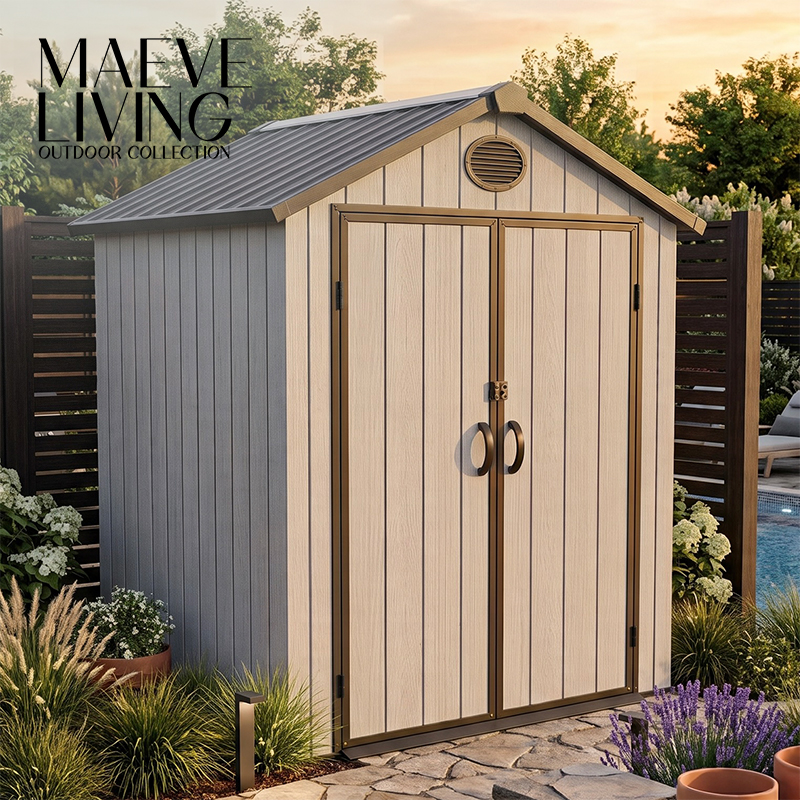 Double Door UV-Stabilised Outdoor Garden Storage Shed