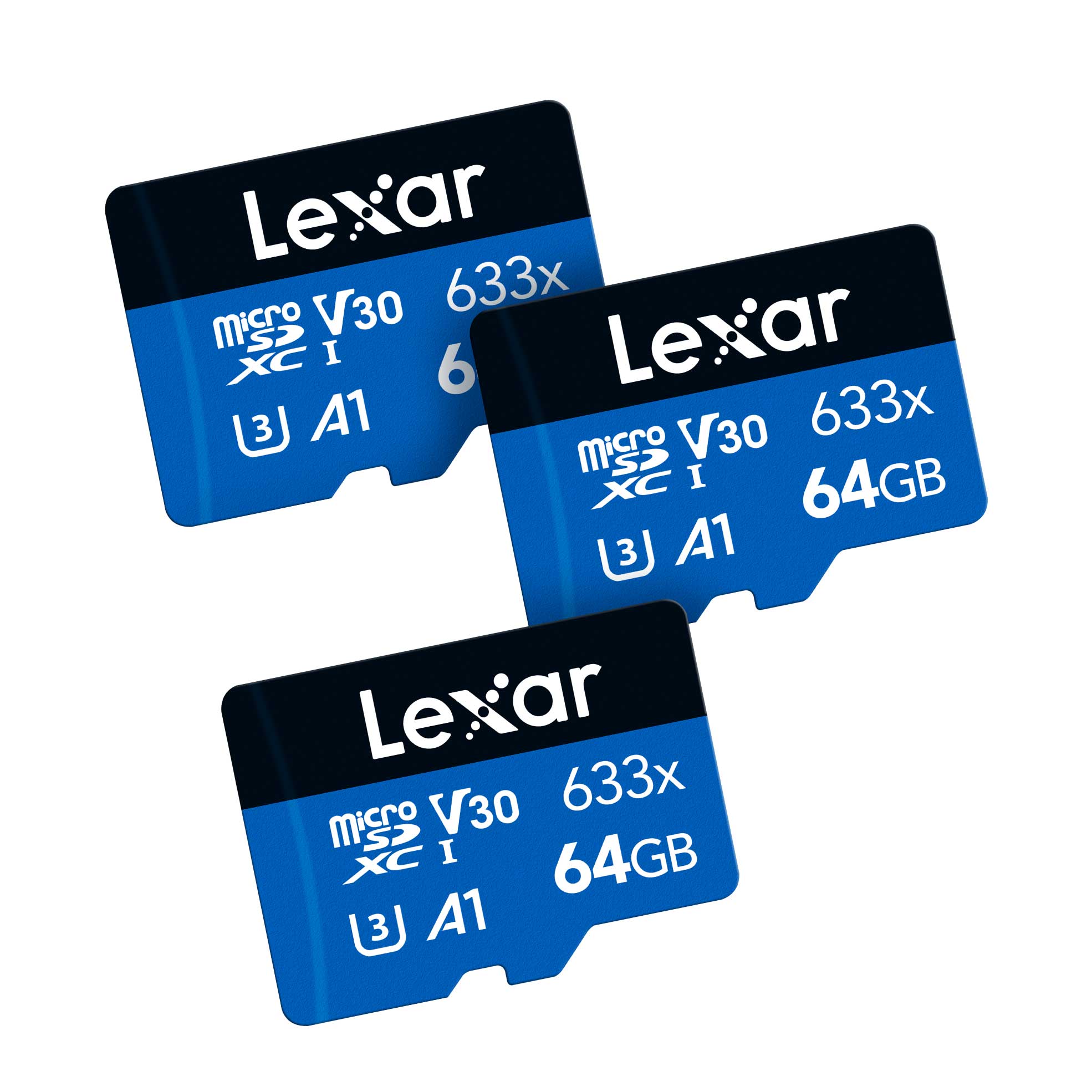 3x 64GB SD3.0 Micro Memory Cards