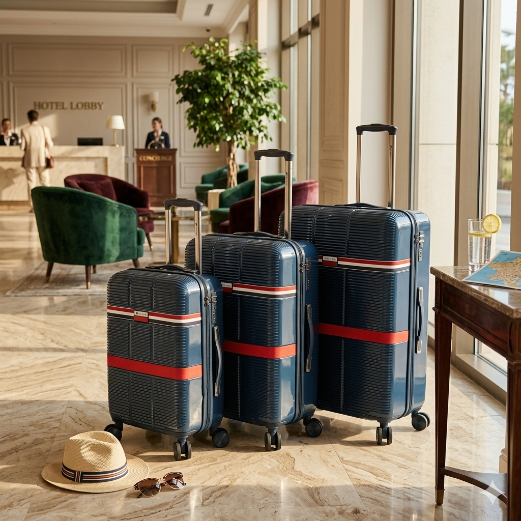 Atlantis Hardside Spinner Trolley Case With Combination Locks