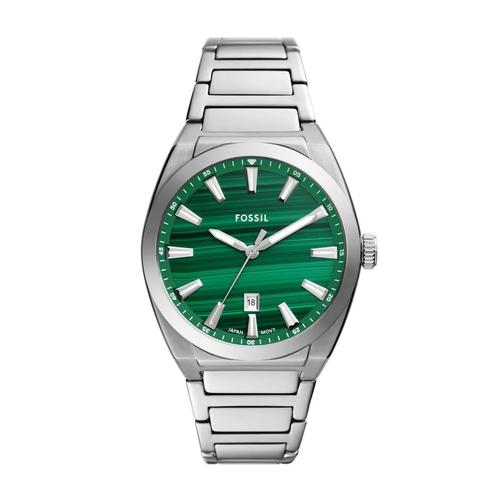 Men's Everett Three-Hand Date Stainless Steel Watch
