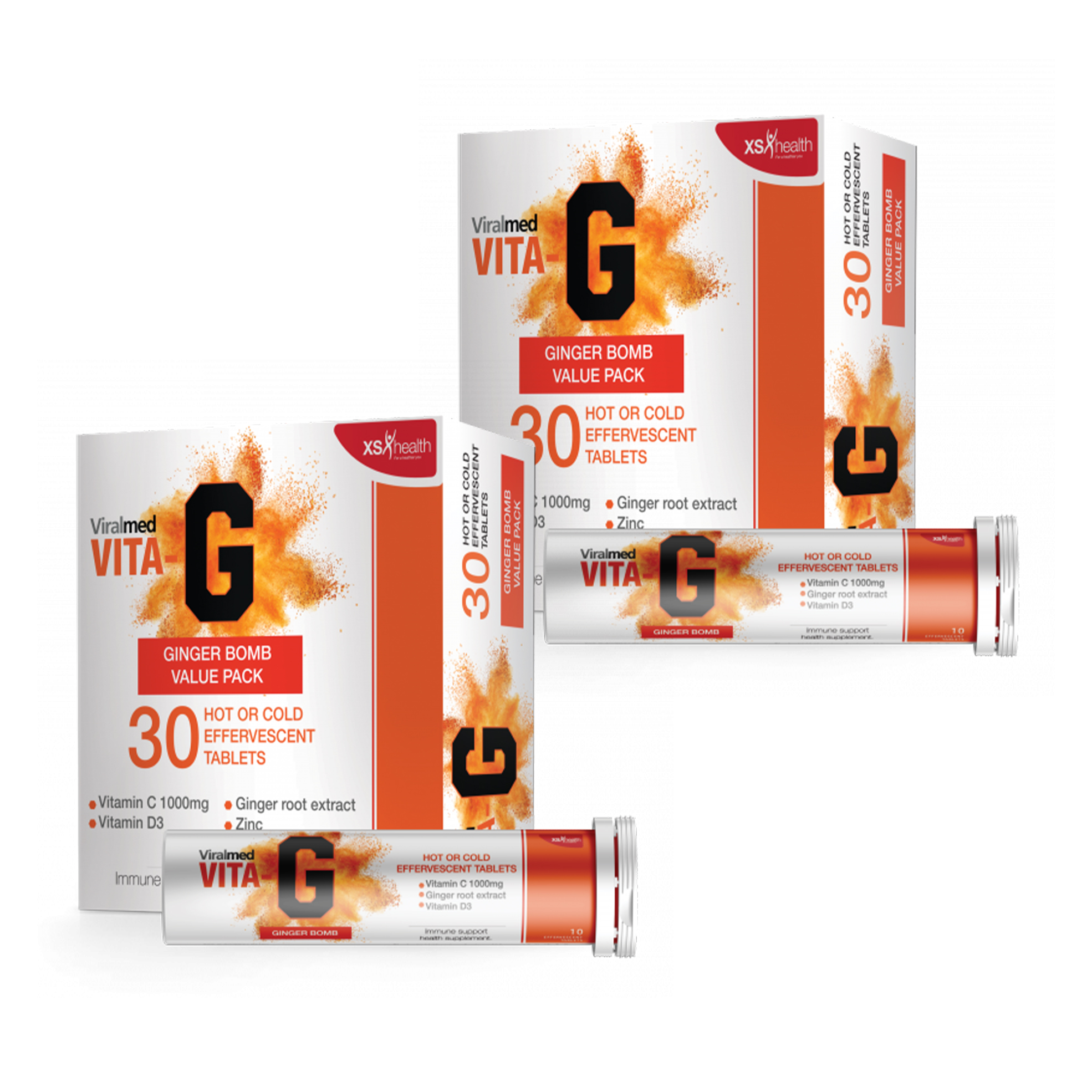 2x Vita-G Hot or Cold Effervescent Tablets (30's)