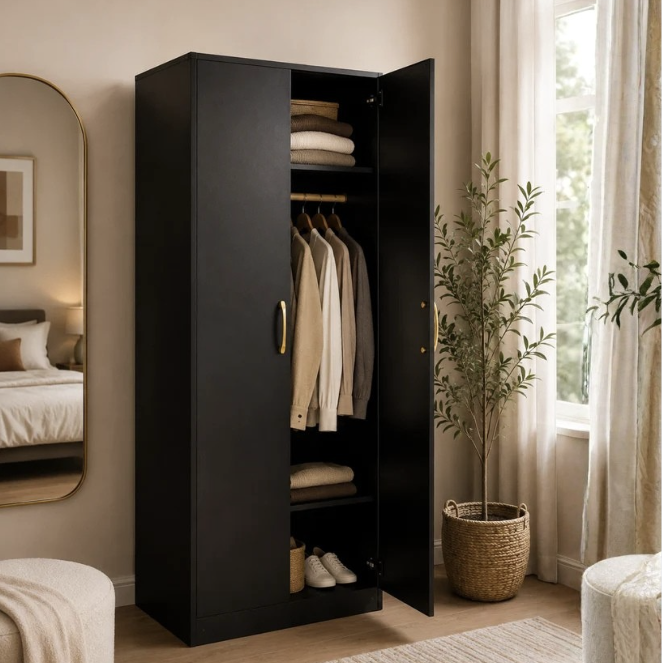 Fairmount 2-Door Freestanding Wardrobe
