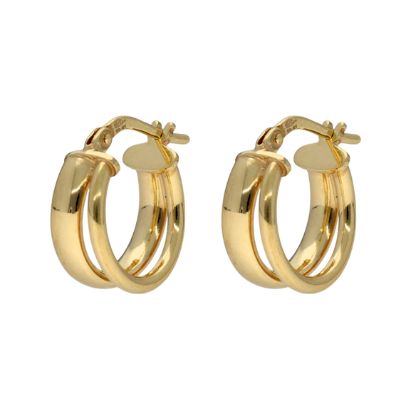 9kt Gold Bonded Hoop Earrings