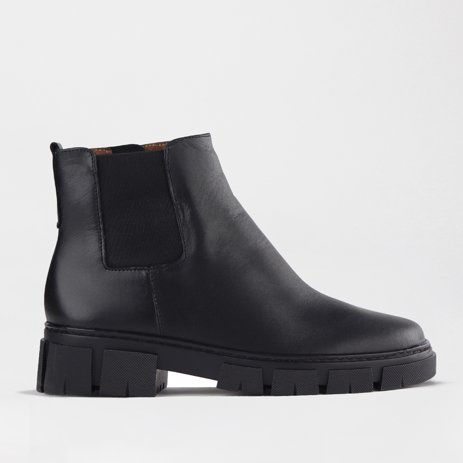 Ladies Genuine Leather Chunky Boots