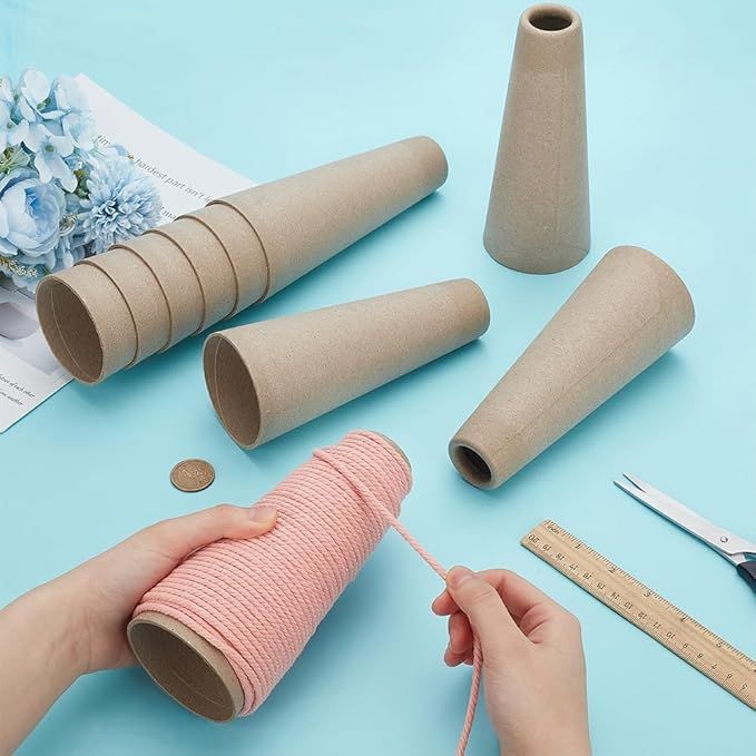 10-Piece Wool Winding Tube Cardboard Cones