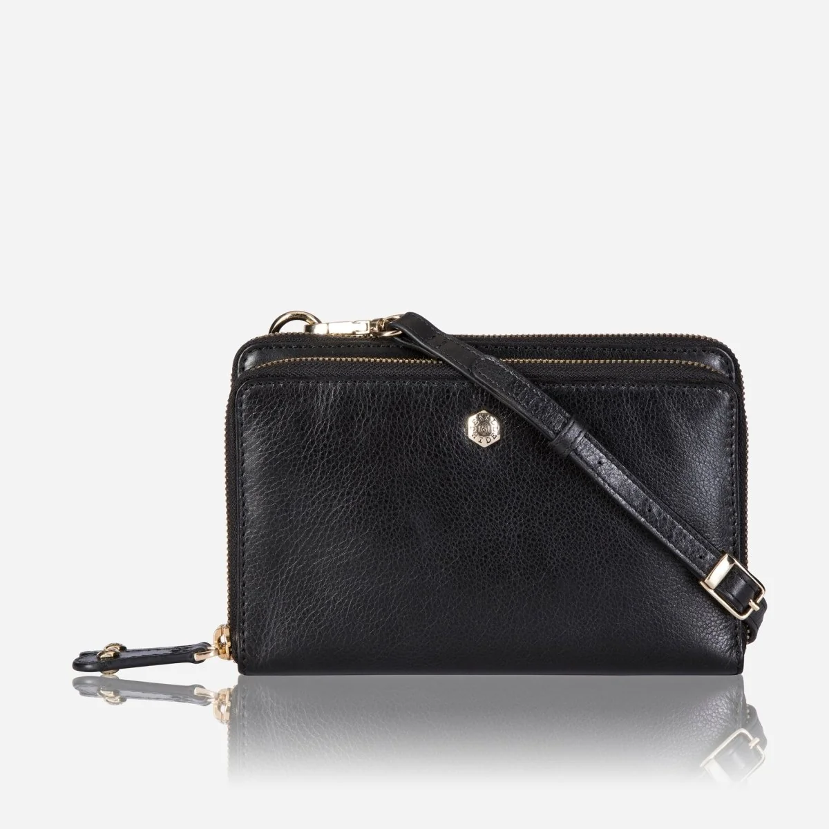 Genuine Leather Purse with Strap