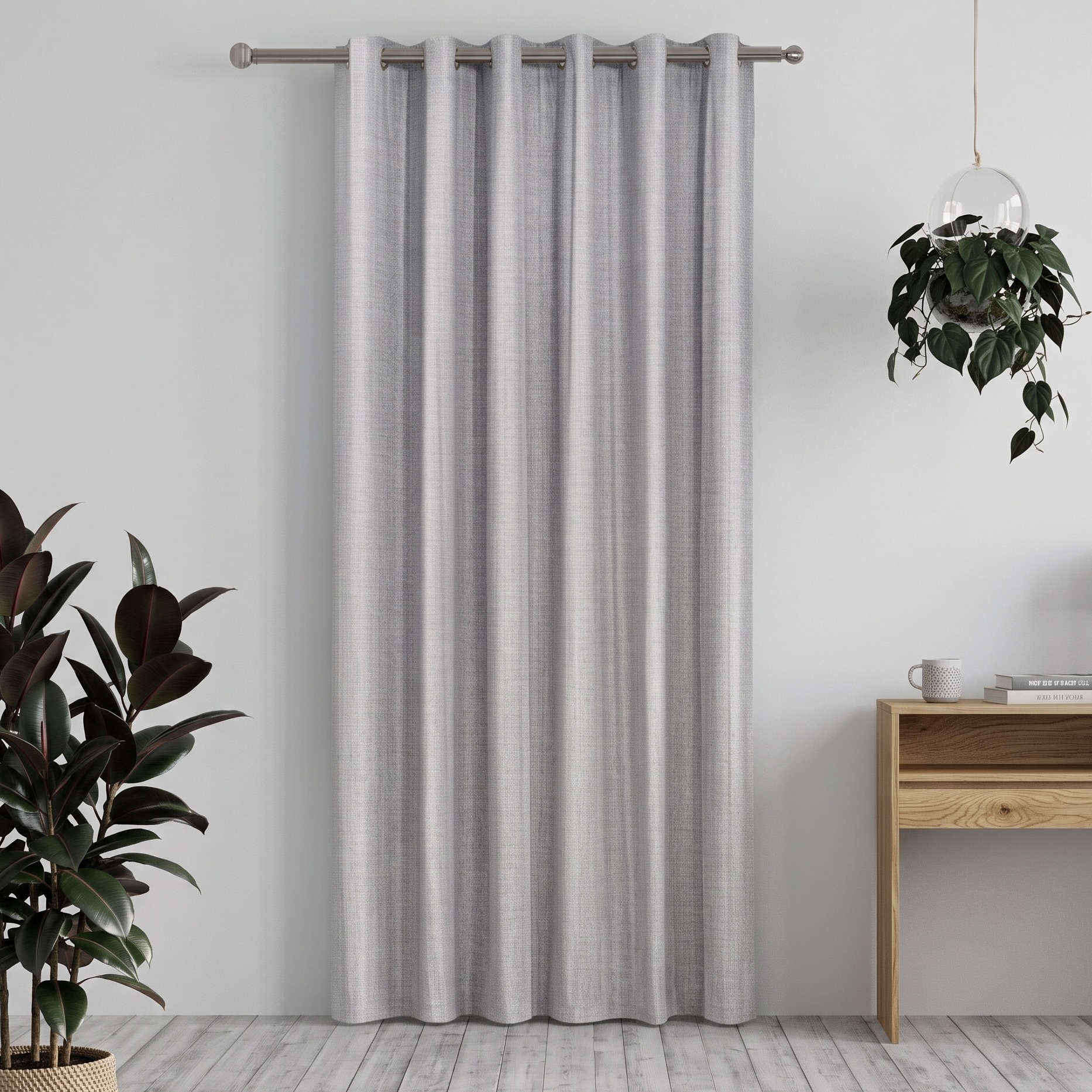 Sinclair 100% Block Out Eyelet Double Woven Curtain